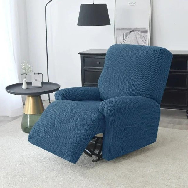 4-teiliges Set elastische Sofabezüge aus Polyester, rutschfeste Stretch-Schonbezüge für Sessel und Couch, Waschbar - Bild 1