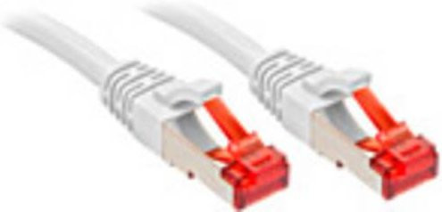 Lindy RJ45 Patchkabel CAT 6 S/FTP Ethernet LAN Kabel Weiß, Länge: 1,00 m - Bild 1