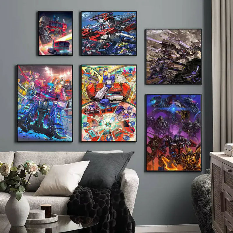 Wasserfeste Transformers Anime-Poster Aufkleber für die Raumdekoration in Mehrfarbig - Bild 2