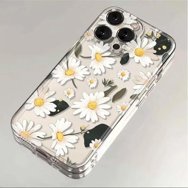 Transparente Handyhülle mit Blumenblatt-Design für Samsung Galaxy A57 5G, A56, A55, A36, A26, A16, A07 und S26 Ultra Plus aus TPU - Bild 1