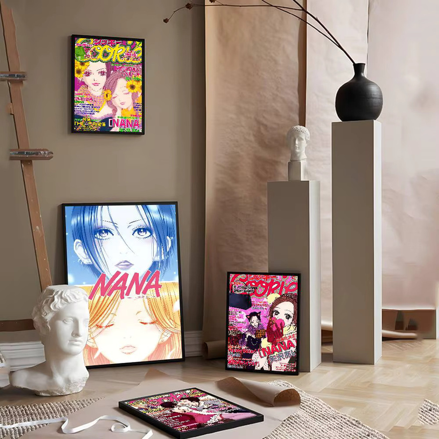 Potdemiel Anime N-NANA Shoujo Manga Poster als Kawaii Whitepaper Aufkleber in Weiß für deine Zimmerdekoration - Bild 2