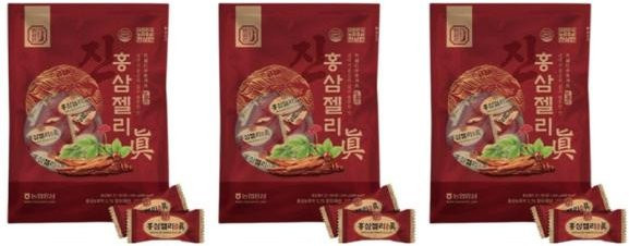 Hansamin Roter Ginseng Jelly Jin Gummibonbon 3 x 200 g - Bild 1