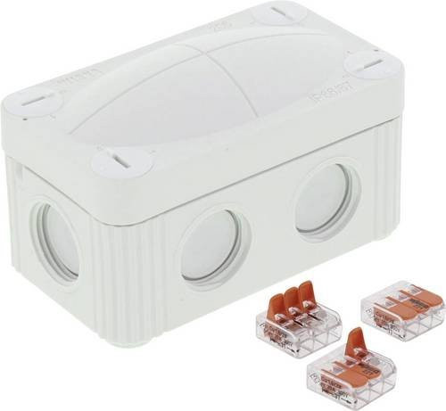 Wiska Abzweigkasten 10109901 Grau IP66/IP67 aus Kunststoff, 10 Stück, L x B x H: 85 x 49 x 51 mm - Bild 1