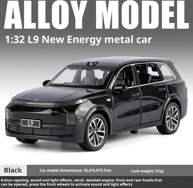 Linyi toy car Li L9 Luxus SUV, Modellauto, 1:32, Metall, ab 14 Jahren - Bild 1