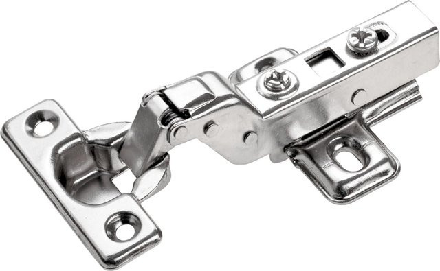 Hettich Mini-Topfscharnier Clip On mit integrierter Dämpfung innenliegend in Chrom/Silber - Bild 1