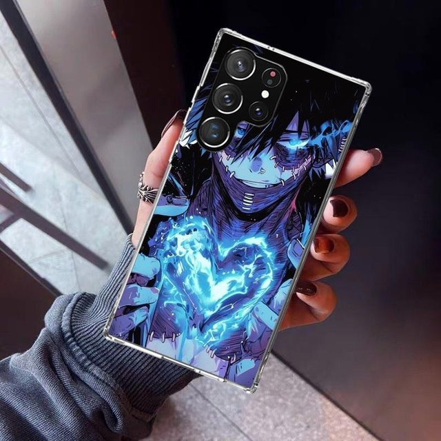 Dabi MHA My Hero Academia Handyhülle für Samsung Galaxy S26 S25 S24 S23 S22 S21 S20 Serie, Weiche TPU Rückseite Hülle, Multicolour - Bild 1