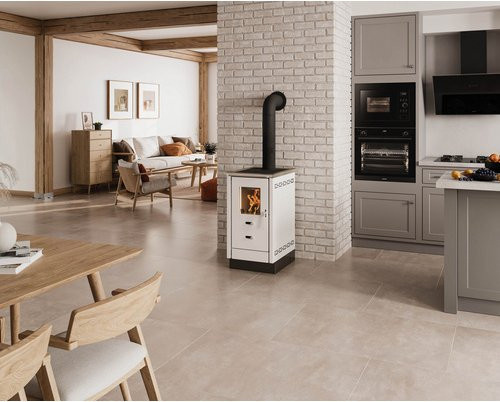 JUSTUS Holzherd Linz 50 in Weiß mit 7 kW Leistung - Bild 1