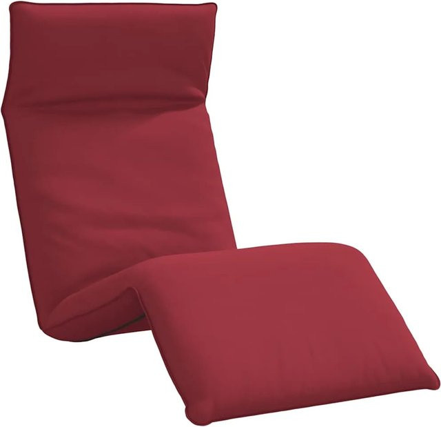 vidaXL Sonnenliege klappbar Weinrot aus Oxford-Gewebe, B/T/H: 175 x 54 x 8,5 cm - Bild 1