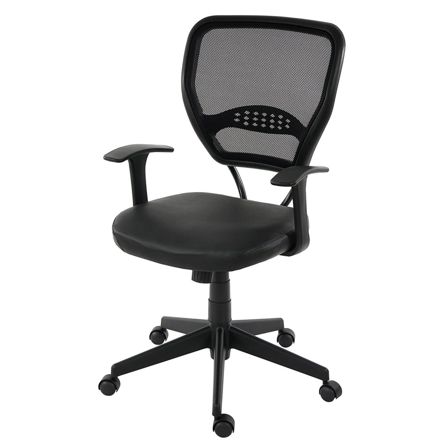 Proregal Profi-Bürostuhl Detroit Chefsessel in Schwarz aus Kunstleder mit Armlehnen, H x B x T: 108 x 72 x 59 cm, Sitzhöhe: 46 cm, belastbar bis 150 kg - Bild 2