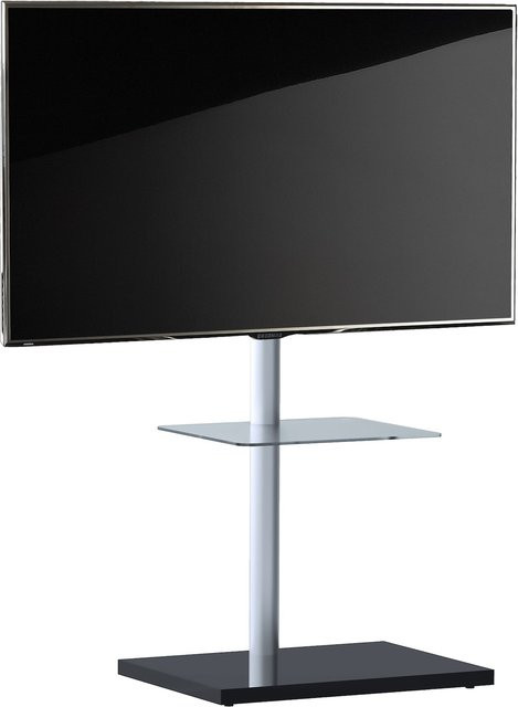 VCM TV Standfuß Nalano in Schwarz für Fernseher 26-70 Zoll mit Fachboden, H x B x T: 100 x 60 x 45 cm - Bild 1