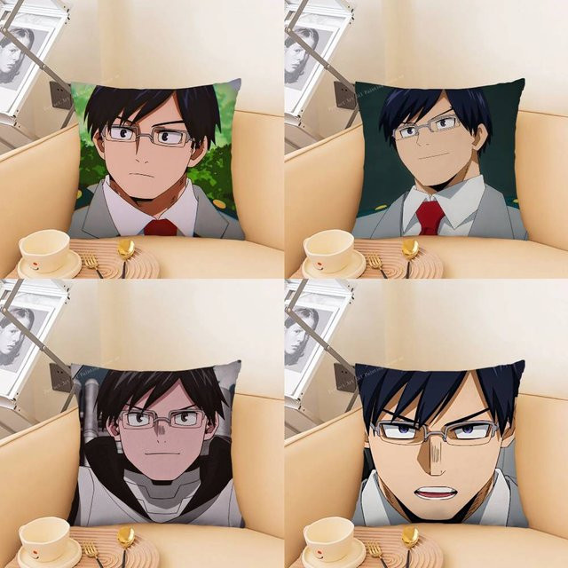 Quadratischer Kissenbezug Anime Tenya Iida Design, Mehrfarbig, B/B/T: 40 x 40 x 40 cm - Bild 1