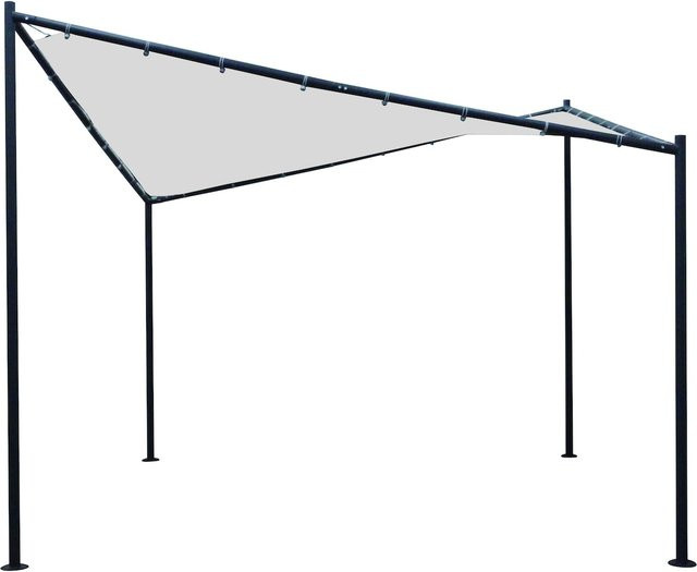 DEGAMO Sonnensegel Pavillon ORLANDO mit PVC-beschichteter Plane, Farbe: Weiss, B/T: 3,5 x 3,5 m - Bild 1