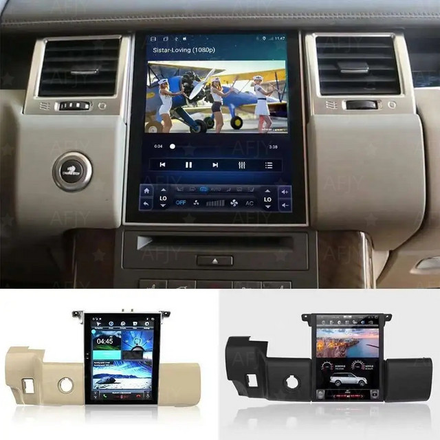 YANFU Android 14 Autoradio mit GPS-Navigation und AC-Panel für Land Rover Range Rover Sport L320 2011-2013 in Schwarz - Bild 1
