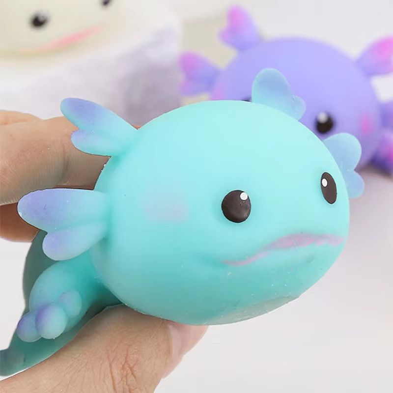 Bandai Axolotl Quetschball, Squishy, pink, multicolour - Bild 2