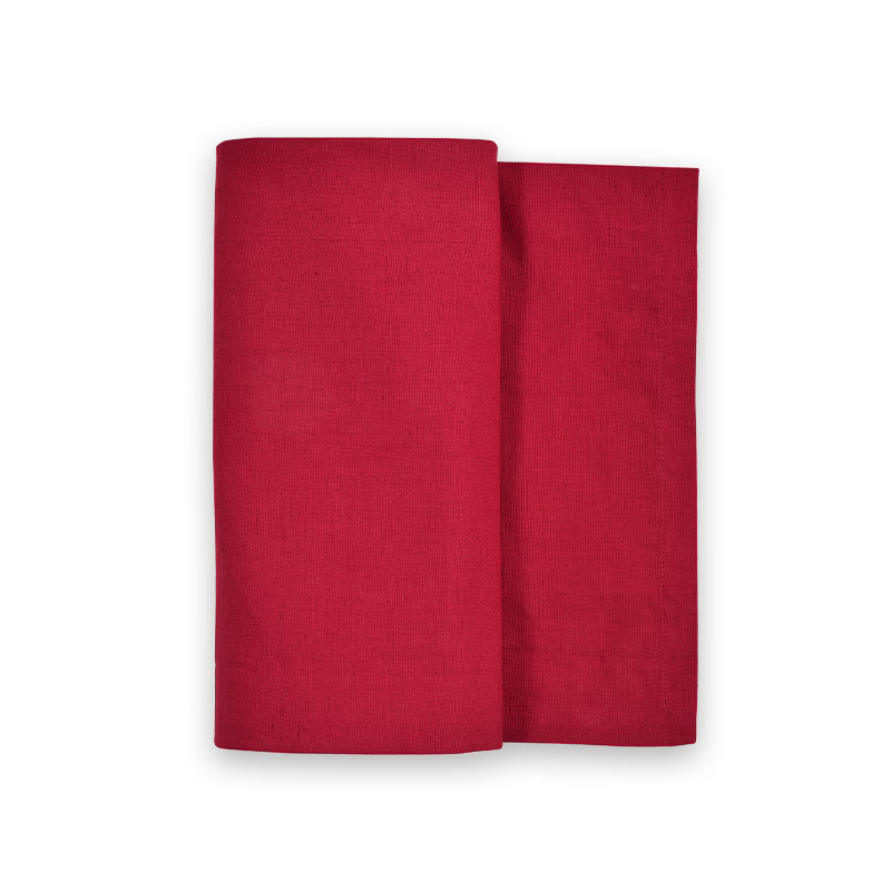 Breath of Nature Tischdecke in Ruby Red, Material: Leinen und Baumwolle, B: 320 cm, T: 145 cm - Bild 1