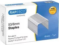 RAPESCO Heftklammern 53/6 aus Stahl in Silber - Bild 1