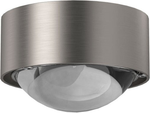 Top Light Puk Mini One LED Deckenleuchte in Nickel matt mit klarer Glaslinse - Bild 1