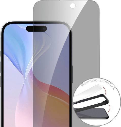 4Smarts Second Glass Privacy Displayschutzglas für Apple iPhone 16, transparent, kratzfest und mit Anti-Fingerprint-Beschichtung - Bild 1