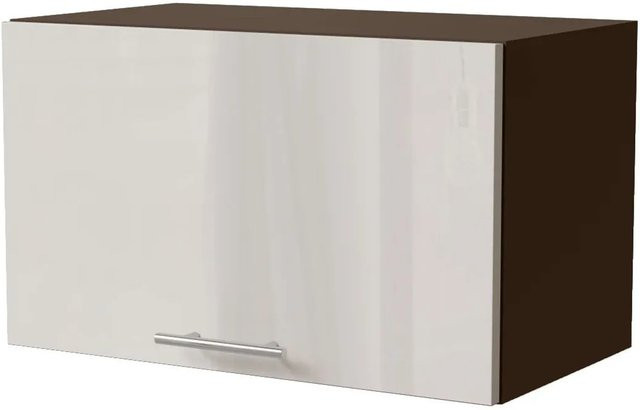 Feldmann-Wohnen Klapphängeschrank Brerra W4B/60 in Creme Hochglanz mit Gasdruckdämpfer, B/T/H: 60 x 32,5 x 36 cm - Bild 1