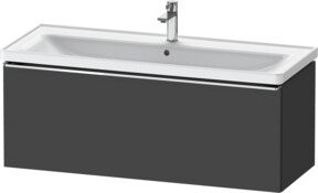 Duravit Waschtischunterschrank D-Neo wandhängend in Grau matt, B/T/H: 118,4 x 45,2 x 44,0 cm - Bild 1