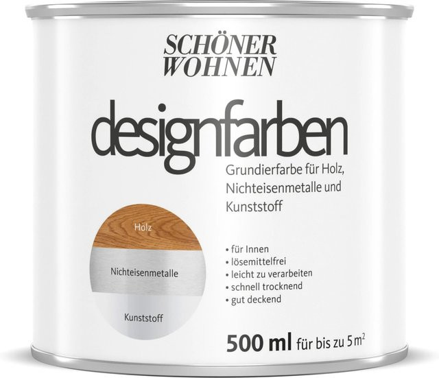 Schöner Wohnen Designfarben Grundierfarbe Wood Transparent 500 ml - Bild 1