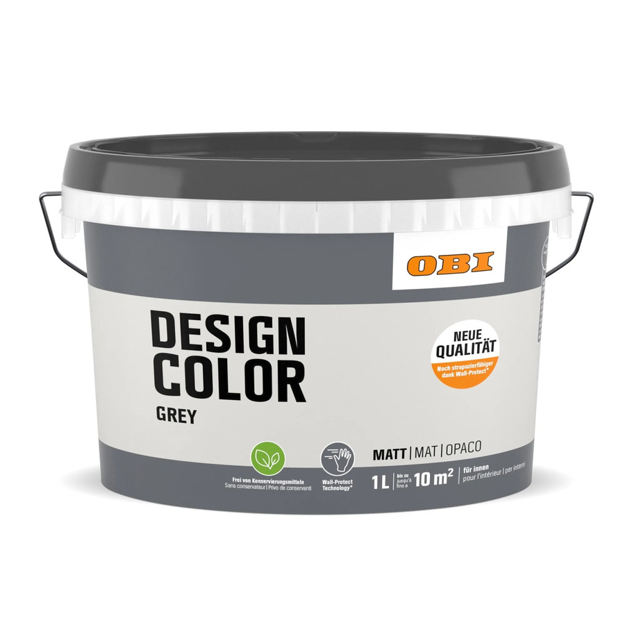 OBI Design Color Dispersionsputz wasserbasiert in Grau - Bild 2