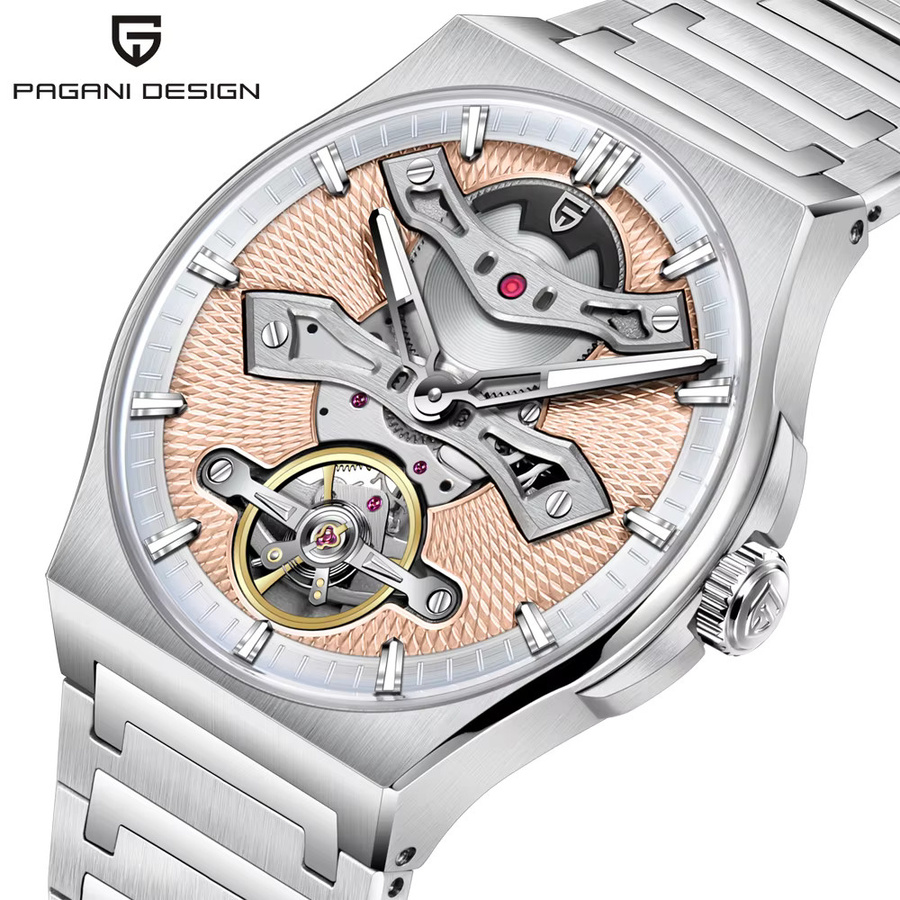 PAGANI DESIGN Armbanduhr Tourbillon, Automatik, Edelstahl, Saphirglas, Herren - Bild 6