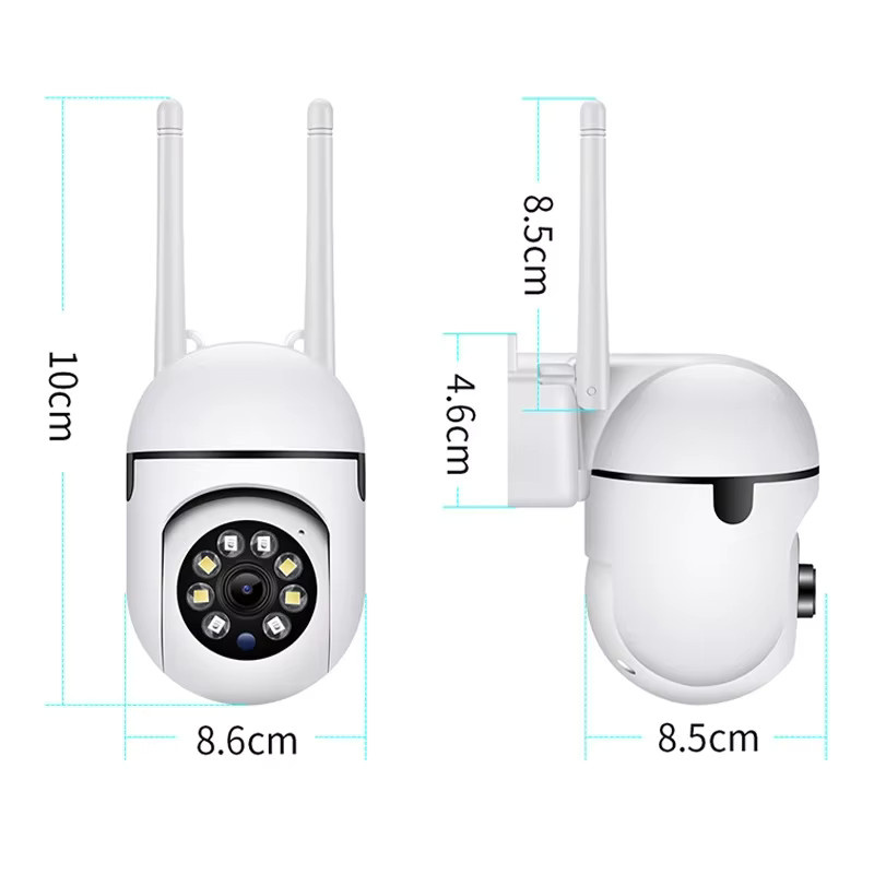 V360PRO 8MP WLAN IP Sicherheitskamera mit PTZ, 4-fach Zoom, Tracking-Funktion, Zwei-Wege-Audio und HD Nachtsicht, Farbkamera in Weiß - Bild 1