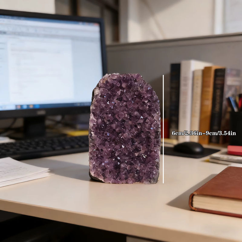 Stonehaven Natürlicher Brasilianischer Amethyst-Kristallcluster in Lila als Feng Shui Dekorationsobjekt - Bild 2