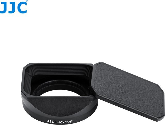 JJC Metall-Gegenlichtblende Sonnenschutz für Fujifilm XF 27mm f2.8 R WR Objektiv in Schwarz oder Silber - Bild 1