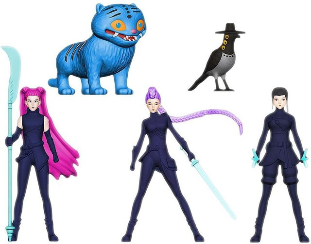Wucifang Jewelry K Pop Dämonenjäger Anime-Figur Sammlerfiguren Set aus PVC mit Derpys Tiger Rumi Mira Zoey Sussy - Bild 1