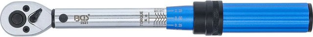 BGS Drehmomentschlüssel mit 3/8 Zoll Abtrieb Außenvierkant 5 - 25 Nm in Blau - Bild 2