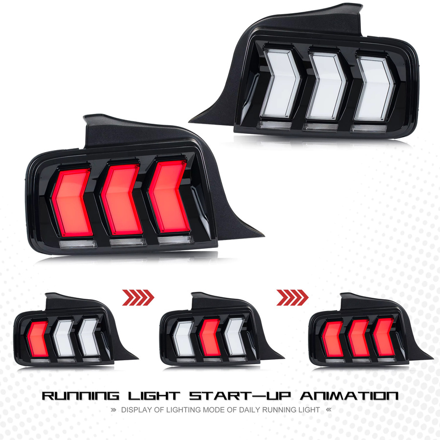 LED-Rückleuchten Set für Ford Mustang 2005-2009 GT Shelby S-197 mit sequentiellem Blinker - Bild 4