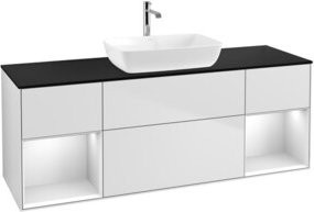 V&B Waschtischunterschrank Finion in Weiß lackiert, Breite: 160 cm, Tiefe: 50,1 cm, Höhe: 50,1 cm - Bild 1
