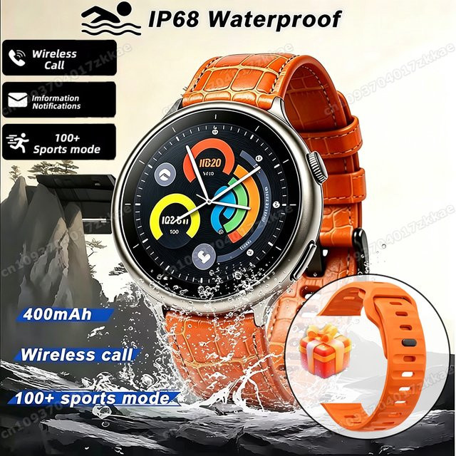 Ola Esporte Smartwatch, Leder, Schwarz, Wasserdicht - Bild 1