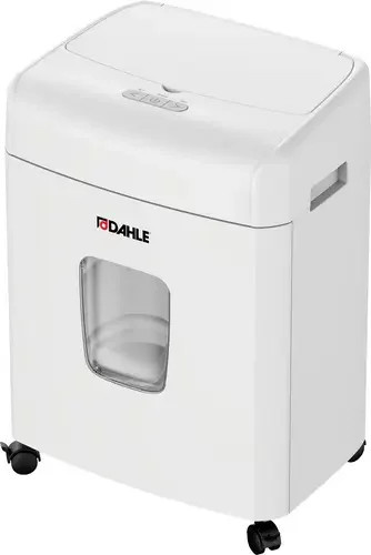 Dahle ShredMATIC 90 Aktenvernichter in Weiß mit Partikelschnitt 4 x 12 mm, P-4 Sicherheitsstufe, 23 l Fassungsvermögen, B: 36,7 cm, T: 26,3 cm, H: 50,6 cm - Bild 1