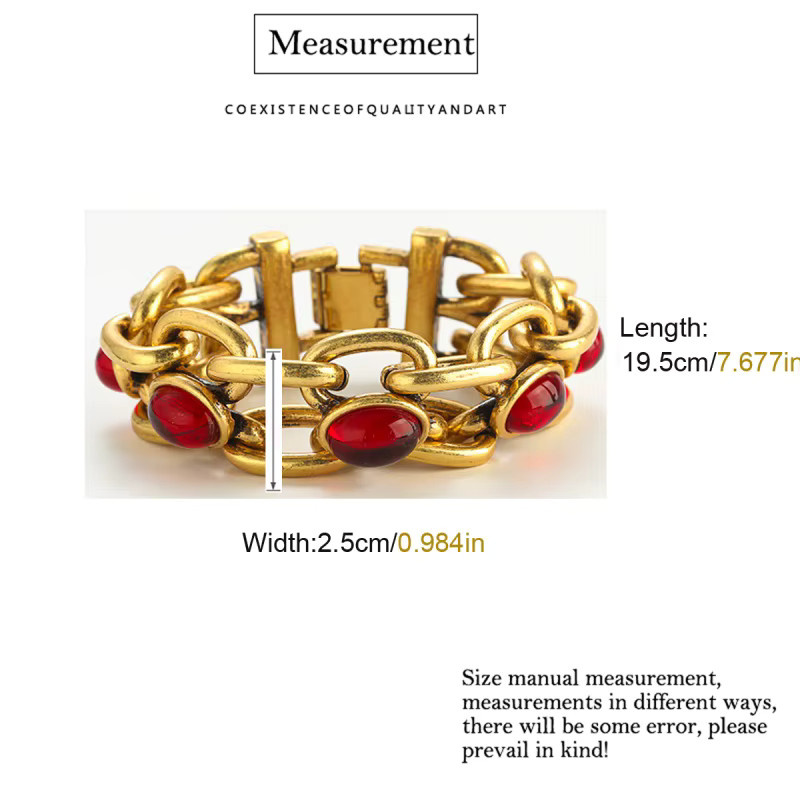 STALAIT Armband, Messing, Gold, Damen, Vintage - Bild 3