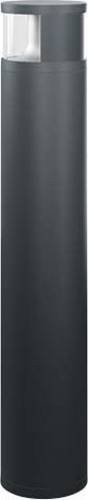 ESYLUX LED-Pollerleuchte BL-ALV50 018 830 Schwarz aus Aluminium mit warmweißem Licht und 16 W Leistung - Bild 1