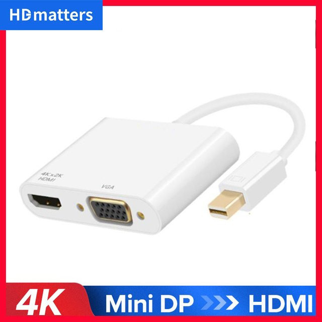 Apple Mini DisplayPort zu HDMI Adapter in Weiß für 4K 60Hz und 1080P Thunderbolt Video-Adapter - Bild 1
