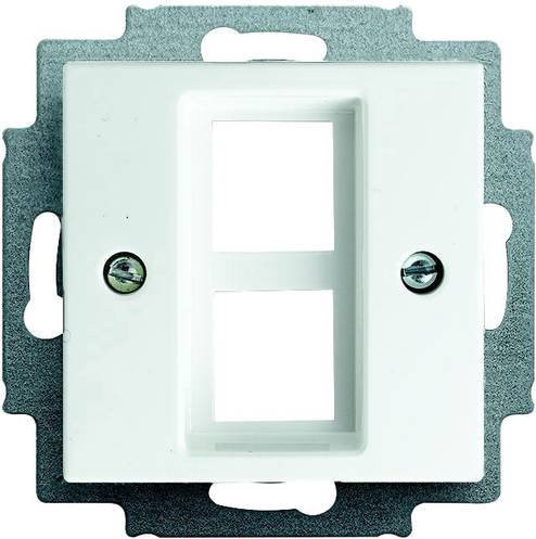 Busch-Jaeger 2fach Abdeckung Modular-Jack-Einsatz Busch-balance SI Alpinweiß 2561-02-914 - Bild 1