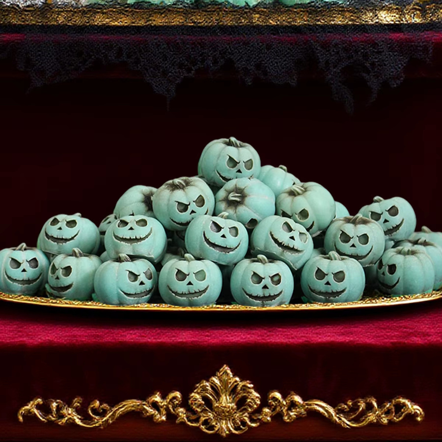 Reap the Joy 20 grüne Miniaturbonsai-Kürbisse aus Kunstharz für Halloween und Thanksgiving Dekorationen - Bild 3