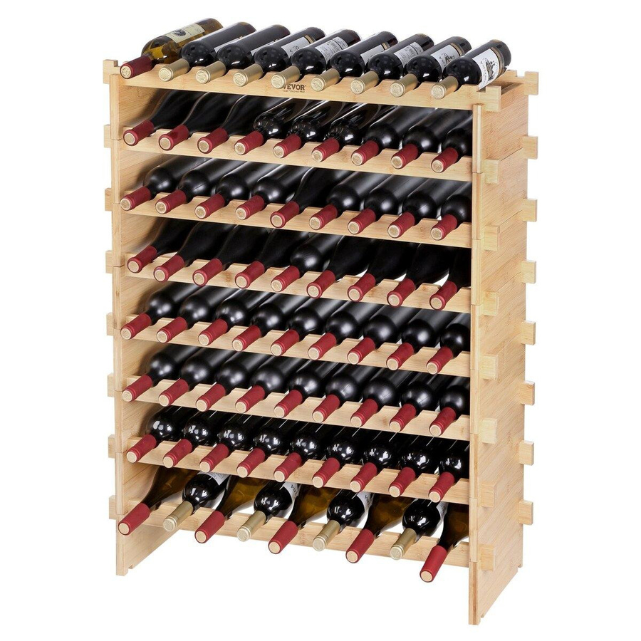 Buying Solutions MB Modulares Weinregal aus Bambusholz in Braun mit 8 Ebenen für 72 Flaschen - Bild 6