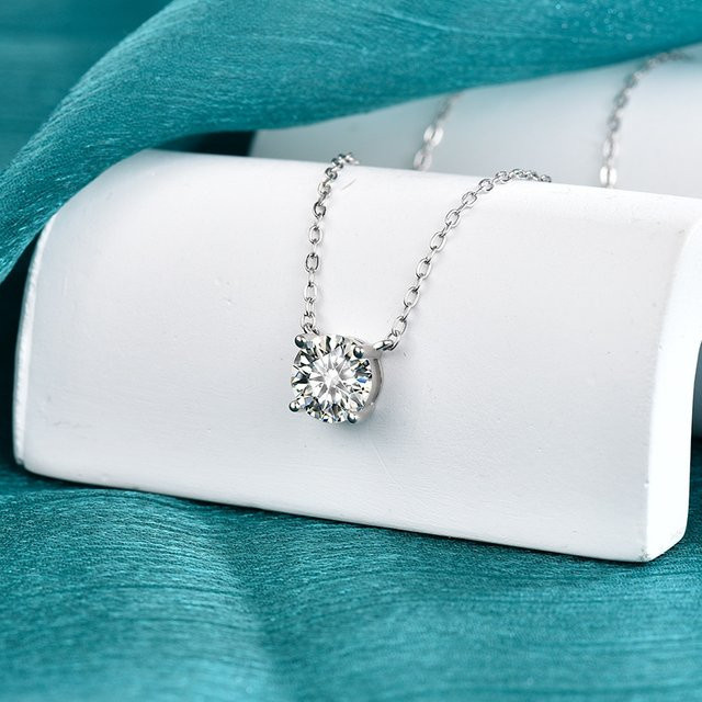 Halskettenanhänger 925 Sterlingsilber, 5A-Zirkon, Damen - Bild 1