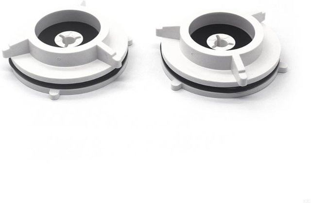 NAB Hub-Adapter aus robustem Kunststoff für Reel-Kassettenrekorder, 1 Paar, Schwarz und Weiß - Bild 1