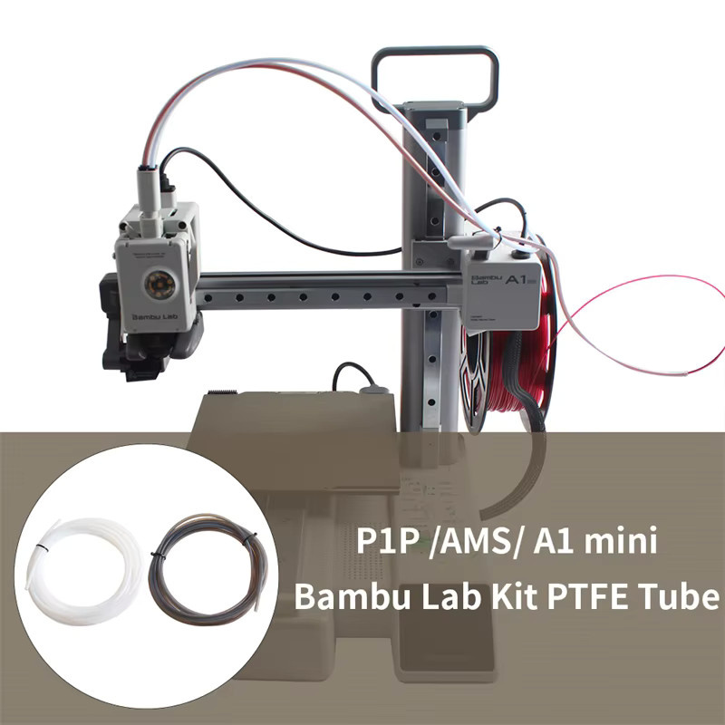 Bambulab PTFE-Rohr für 3D-Drucker, 1,75 mm Filament, 4 m Länge, Weiß Grau - Bild 4