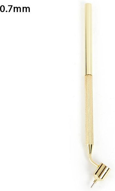 Detaillierung Fine Line Fluid Writer Farbauftragsstift in Gold aus Aluminium zur Reparatur von Steinschlägen und Autokratzern - Bild 1