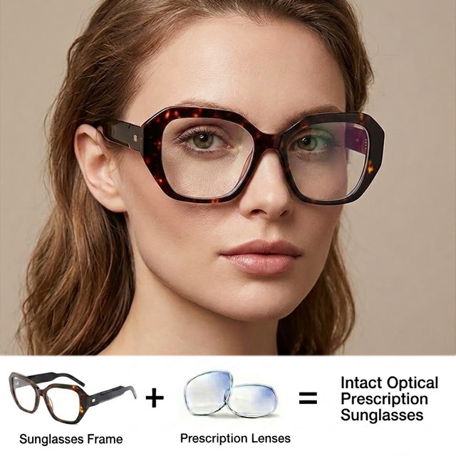 ZOZO TOMI Korrekturbrille Cat-Eye, Acetat, Vollrand, transparent, brown, Damen - Bild 1