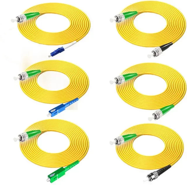UXG Glasfaser-Patchkabel Single Mode FC LC SC APC zu SC LC UPC Gelb - Bild 1