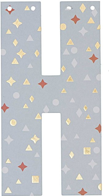 Rico Design Buchstabe für Girlande aus Papier, Höhe: 14 cm - Bild 1