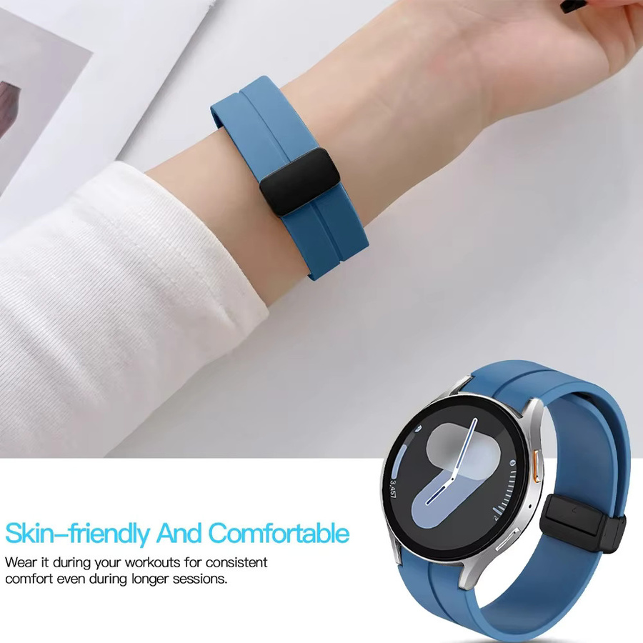 Samsung Uhrenarmband Silikon, Schwarz, Unisex - Bild 2